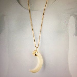 Vintage KENNETH JAY LANE Resin Horn Necklace